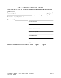 Form CAO GC9-4 Guardian's Annual Status Report for an Adult - Idaho, Page 8