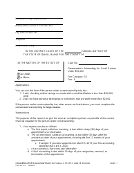 Form CAO GC9-3 Conservator's Accounting for Small Estates Under $50,000 - Idaho