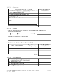 Form CAO GC9-3 Conservator's Accounting for Small Estates Under $50,000 - Idaho, Page 4