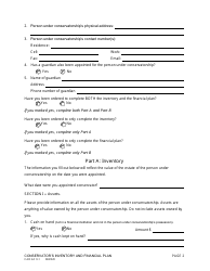 Form CAO GC9-1 Conservator&#039;s Inventory and Financial Plan - Idaho, Page 2