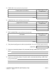 Form CAO GC9-1 Conservator&#039;s Inventory and Financial Plan - Idaho, Page 5