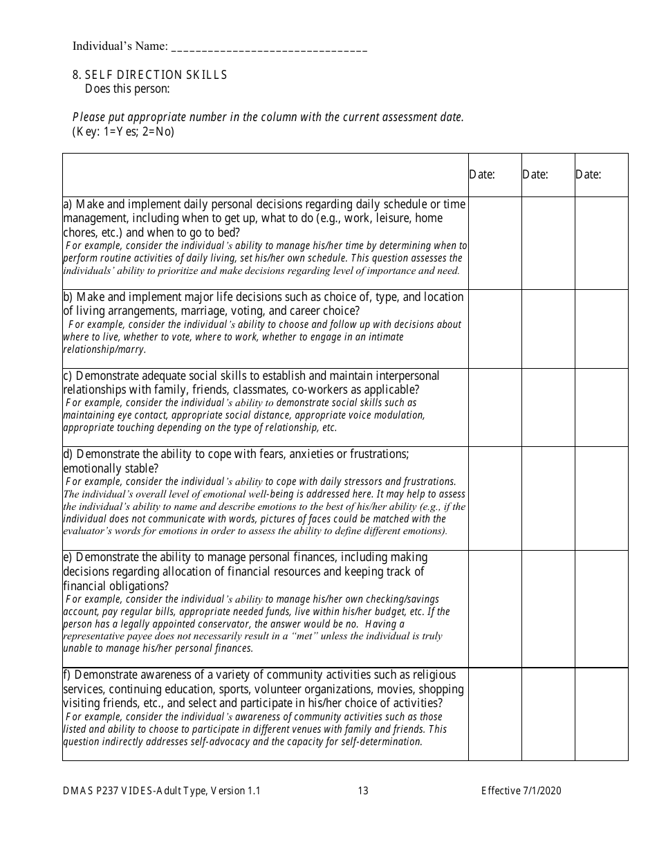 Form DMAS P237 - Fill Out, Sign Online and Download Printable PDF ...