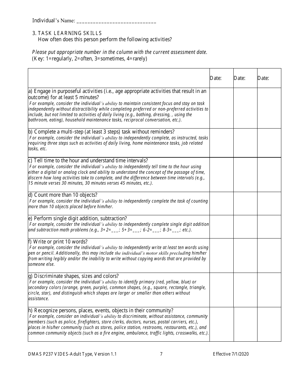 Form DMAS P237 - Fill Out, Sign Online and Download Printable PDF ...