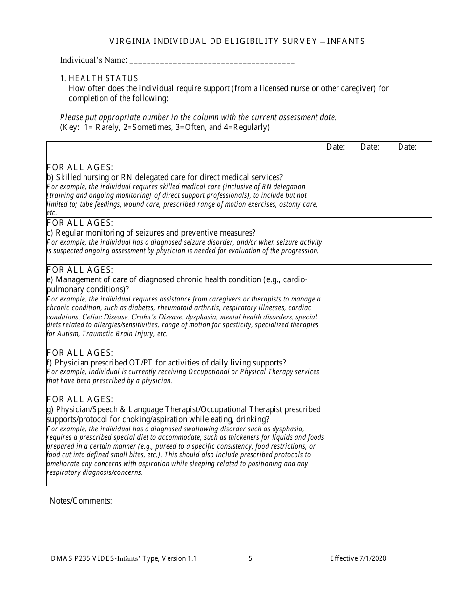 Form DMAS P235 - Fill Out, Sign Online and Download Printable PDF ...