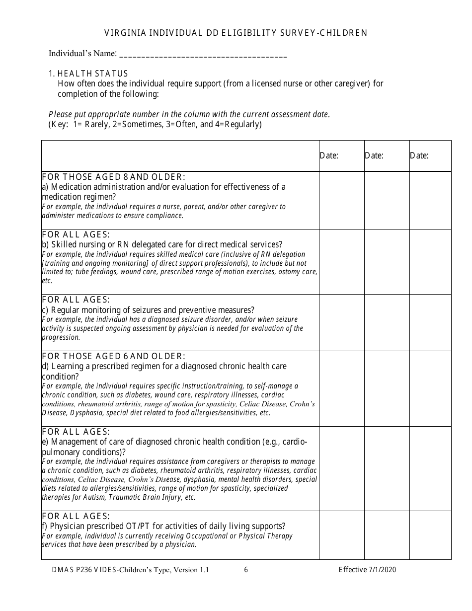 Form DMAS P236 - Fill Out, Sign Online and Download Printable PDF ...