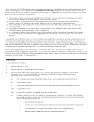 Form RV-F1308401 Application for Agricultural Sales and Use Tax Exemption - Tennessee, Page 2