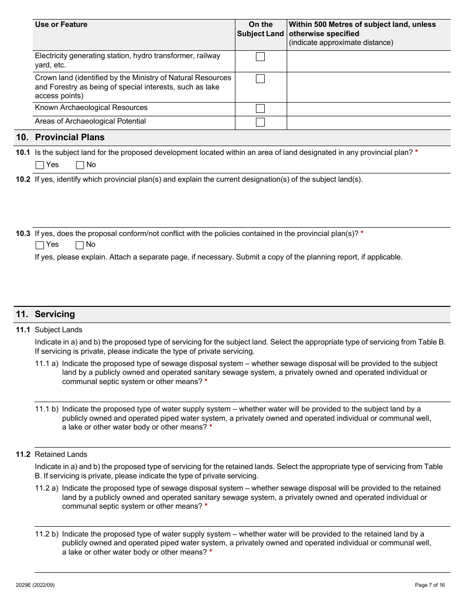 Form 2029E Download Fillable PDF or Fill Online Application for Consent ...