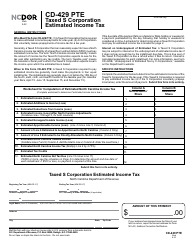 Form CD-429 PTE Taxed S Corporation Estimated Income Tax - North Carolina, Page 2