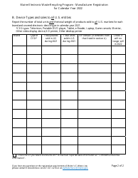 Manufacturer Registration - Maine Electronic Waste Recycling Program - Maine, Page 3