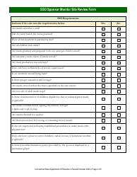 Seamless Summer Option (Sso) Sponsor Monitor Site Review Form - Connecticut, Page 2