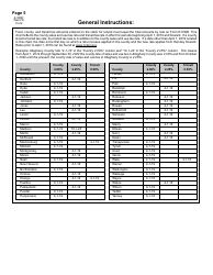 Form E-536R Schedule of County Sales and Use Taxes for Claims for Refund - North Carolina, Page 6