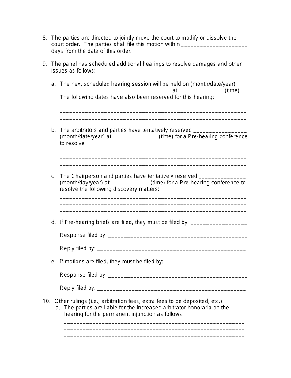 Order on Request for Permanent Injunction, Page 3