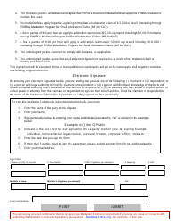 Mediation Program for Small Arbitration Claims Mediation Submission Agreement, Page 2