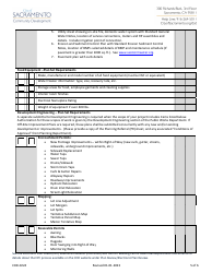 Form CDD-0224 Commercial New Buildings, Additions, and Remodels Take-In Sheet - City of Sacramento, California, Page 5