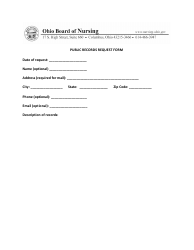 Document preview: Public Records Request Form - Ohio