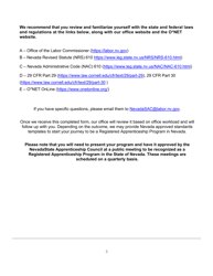 Nevada Registered Apprenticeship Program Interest Form - Nevada, Page 3