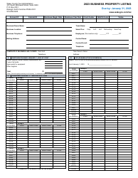 Document preview: Business Property Listing - Wake County, North Carolina