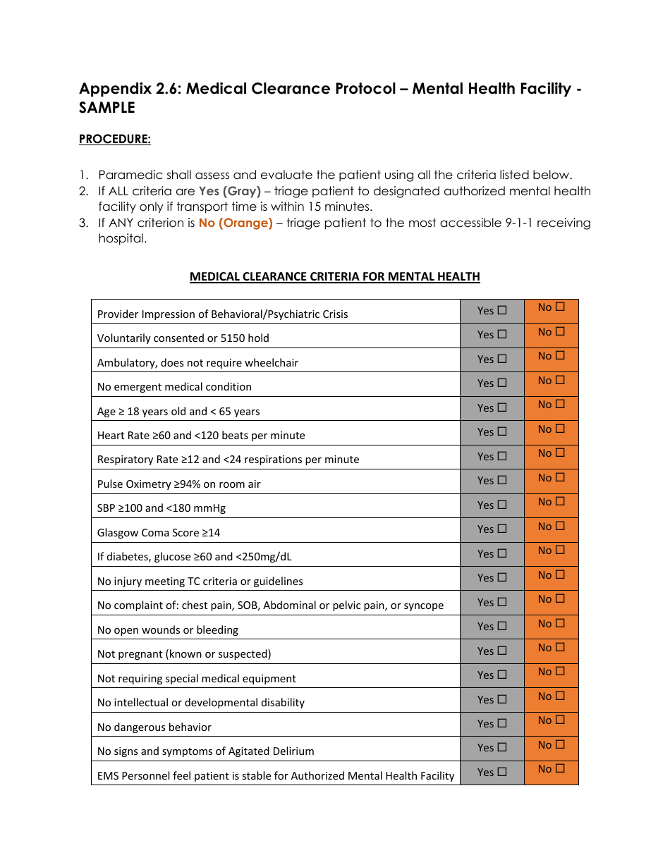 Triage to Alternate Destination Toolkit Appendix - California, Page 21