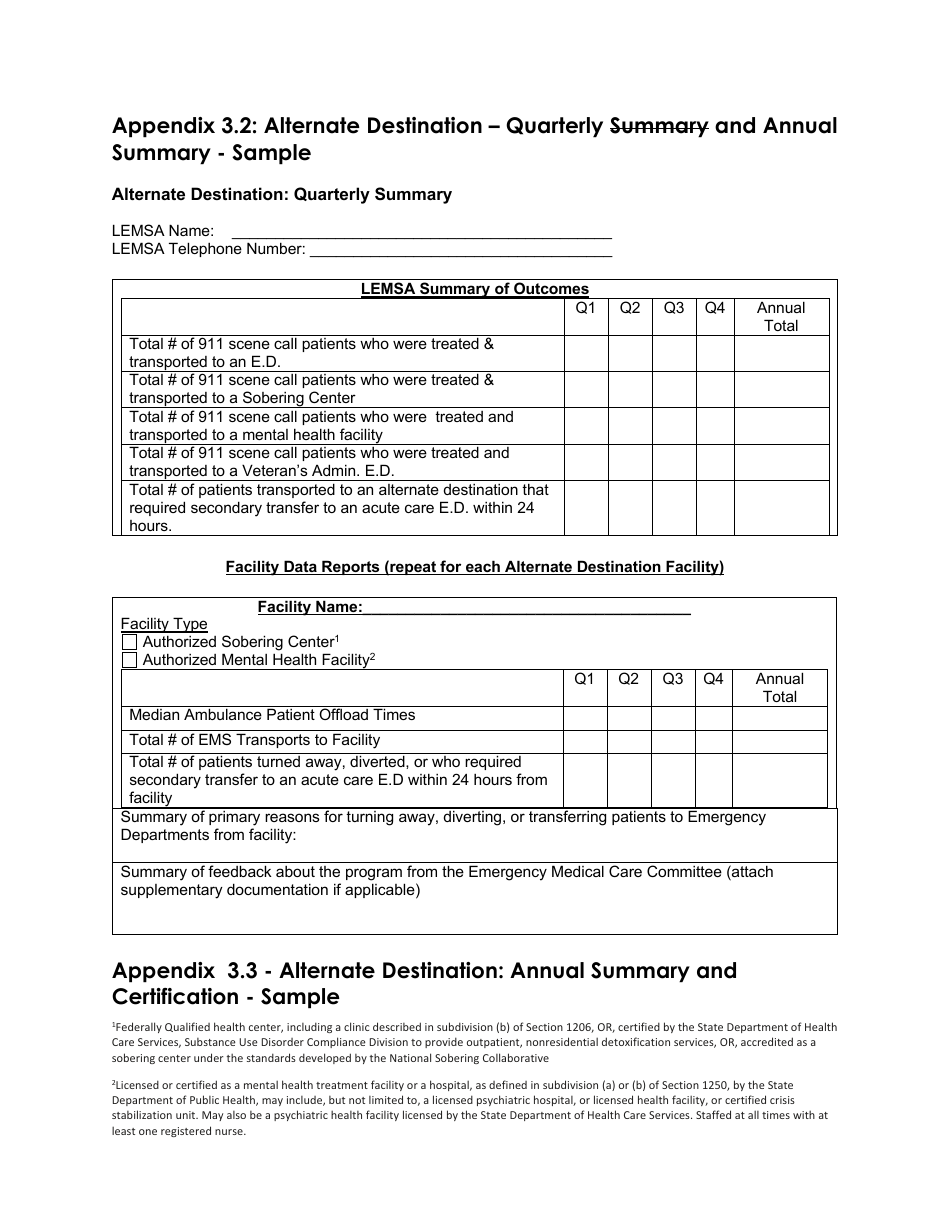 Triage to Alternate Destination Toolkit Appendix - California, Page 24