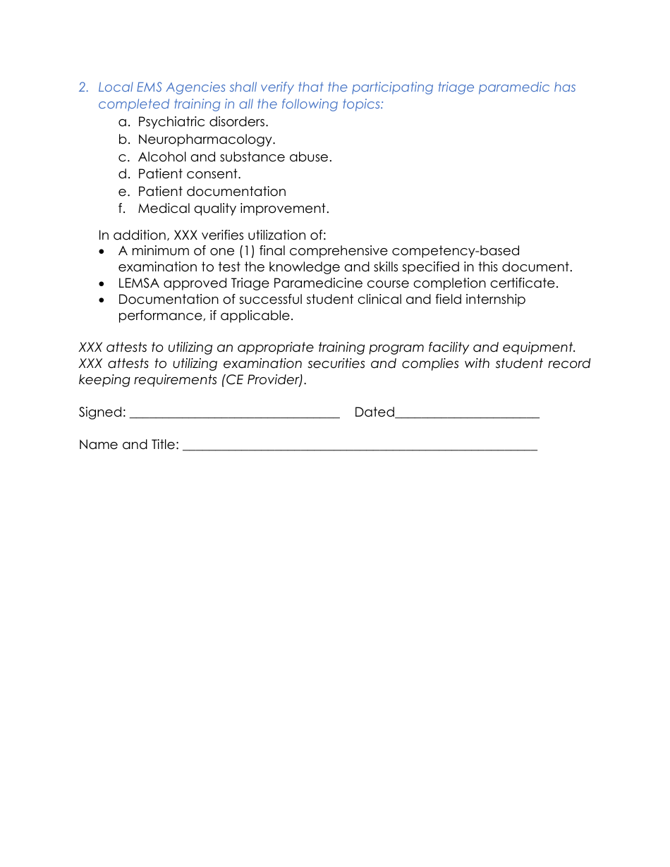 Triage to Alternate Destination Toolkit Appendix - California, Page 29