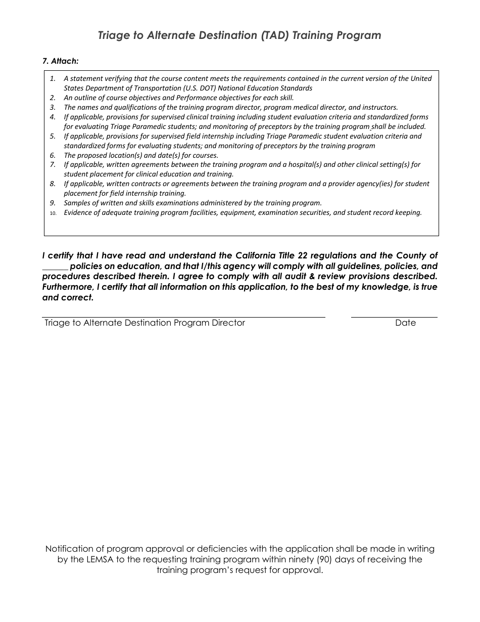 Triage to Alternate Destination Toolkit Appendix - California, Page 32