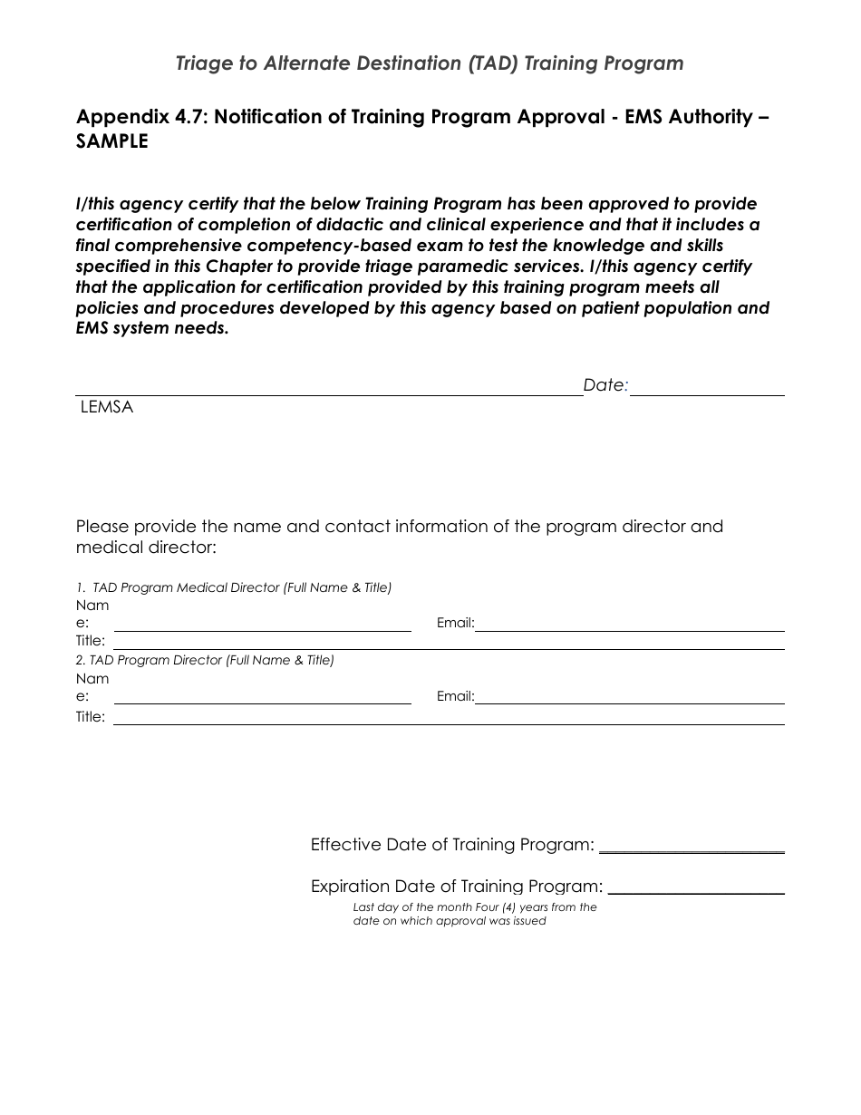 Triage to Alternate Destination Toolkit Appendix - California, Page 34