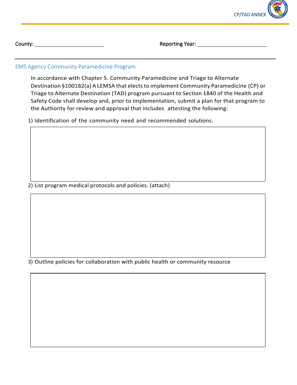 Triage to Alternate Destination Toolkit Appendix - California, Page 38