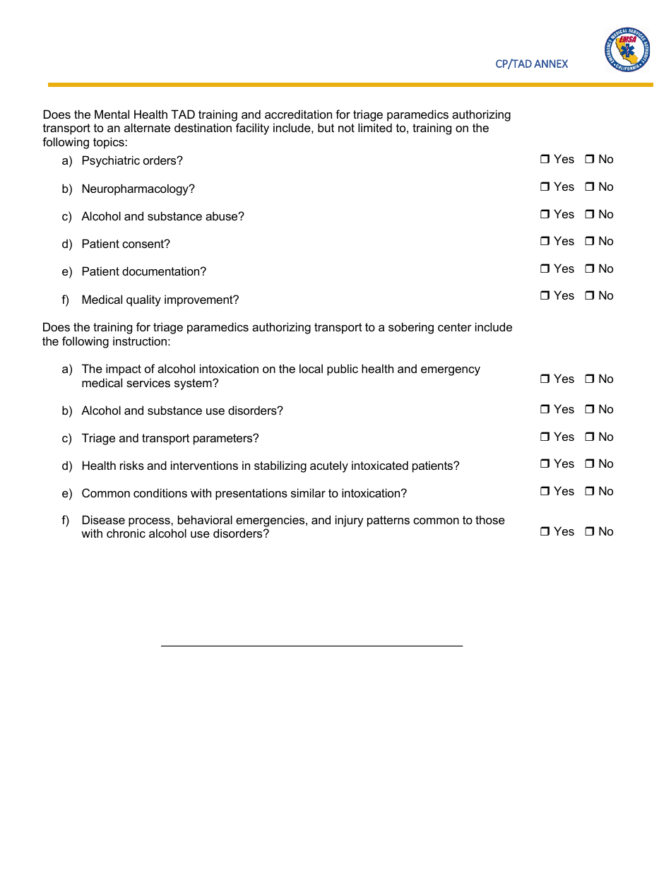 Triage to Alternate Destination Toolkit Appendix - California, Page 41