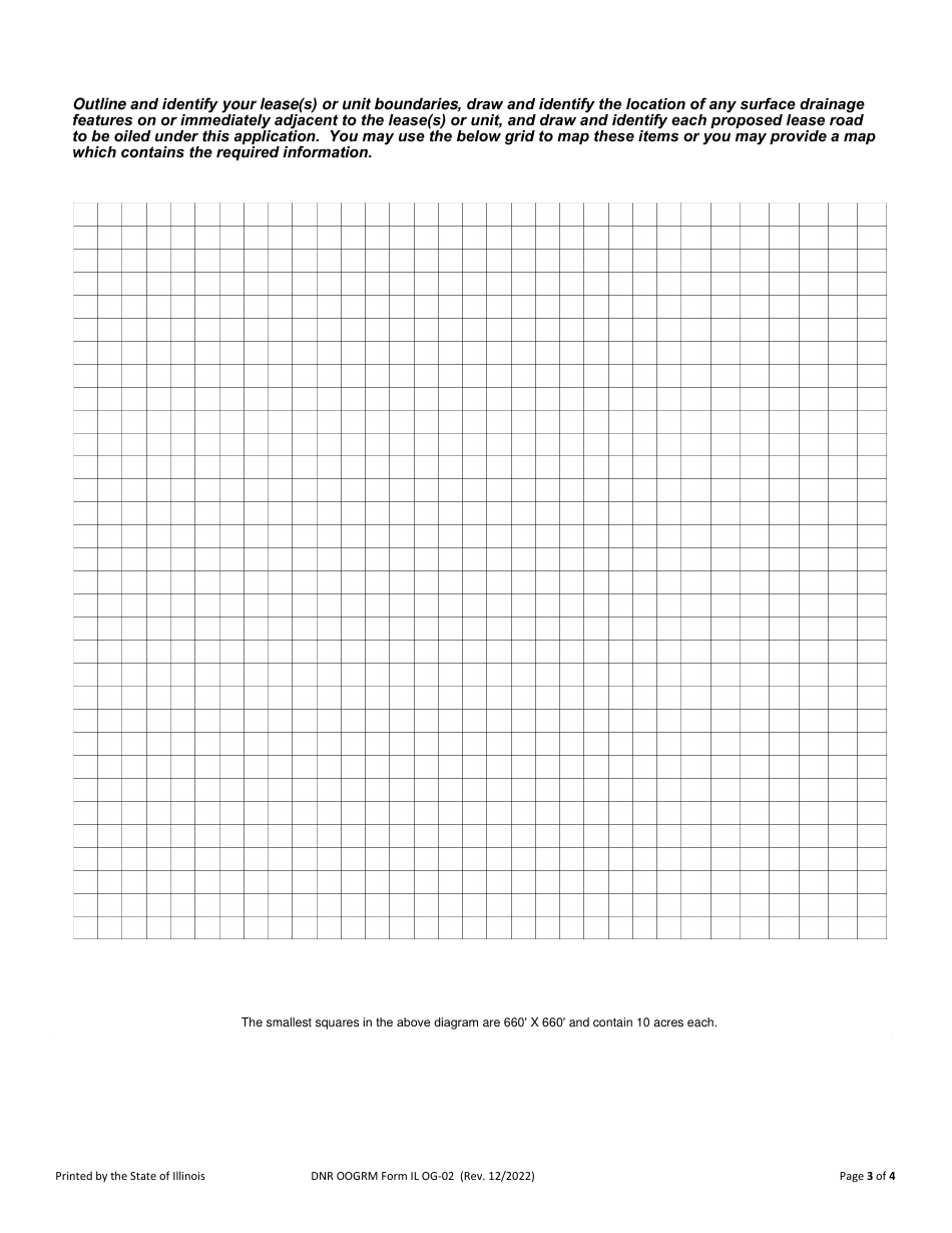 Form OG-02 Application for Lease Road Oiling - Illinois, Page 3