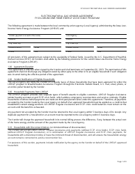 Electric/Natural Gas Vendor Agreement - Low-Income Home Energy Assistance Program - Iowa