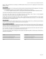 Electric/Natural Gas Vendor Agreement - Low-Income Home Energy Assistance Program - Iowa, Page 3