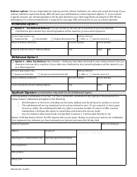 Form DRS MS287 Plan 1 or Plan 2 Contribution Withdrawal - Washington, Page 2