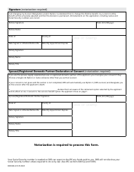 Form DRS MS474 Application to Change Survivor Option Within 90 Days - Washington, Page 2