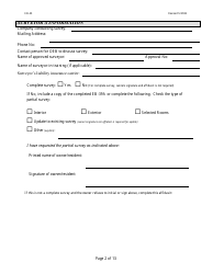 Form EB-40 Pre-blast Survey Form - West Virginia, Page 2