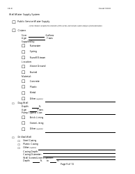 Form EB-40 Pre-blast Survey Form - West Virginia, Page 9