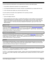 Instructions for USCIS Form G-325A Biometric Information (For Deferred Action), Page 2