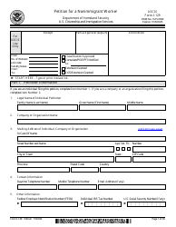USCIS Form I-129 Petition for a Nonimmigrant Worker