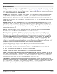 Instructions for USCIS Form N-470 Application to Preserve Residence for Naturalization Purposes, Page 2