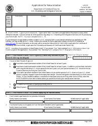 Document preview: USCIS Form N-400 Application for Naturalization