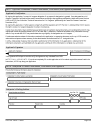 USCIS Form I-910 Application for Civil Surgeon Designation, Page 6