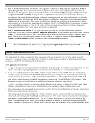 Instructions for USCIS Form I-131A Application for Carrier Documentation, Page 5