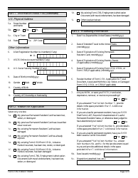 USCIS Form I-131A Application for Carrier Documentation, Page 2