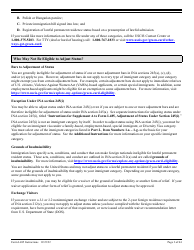 Instructions for USCIS Form I-485 Application to Register Permanent Residence or Adjust Status, Page 3