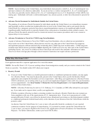 Instructions for USCIS Form I-131 Application for Travel Document, Page 2