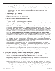 Instructions for USCIS Form I-131 Application for Travel Document, Page 4