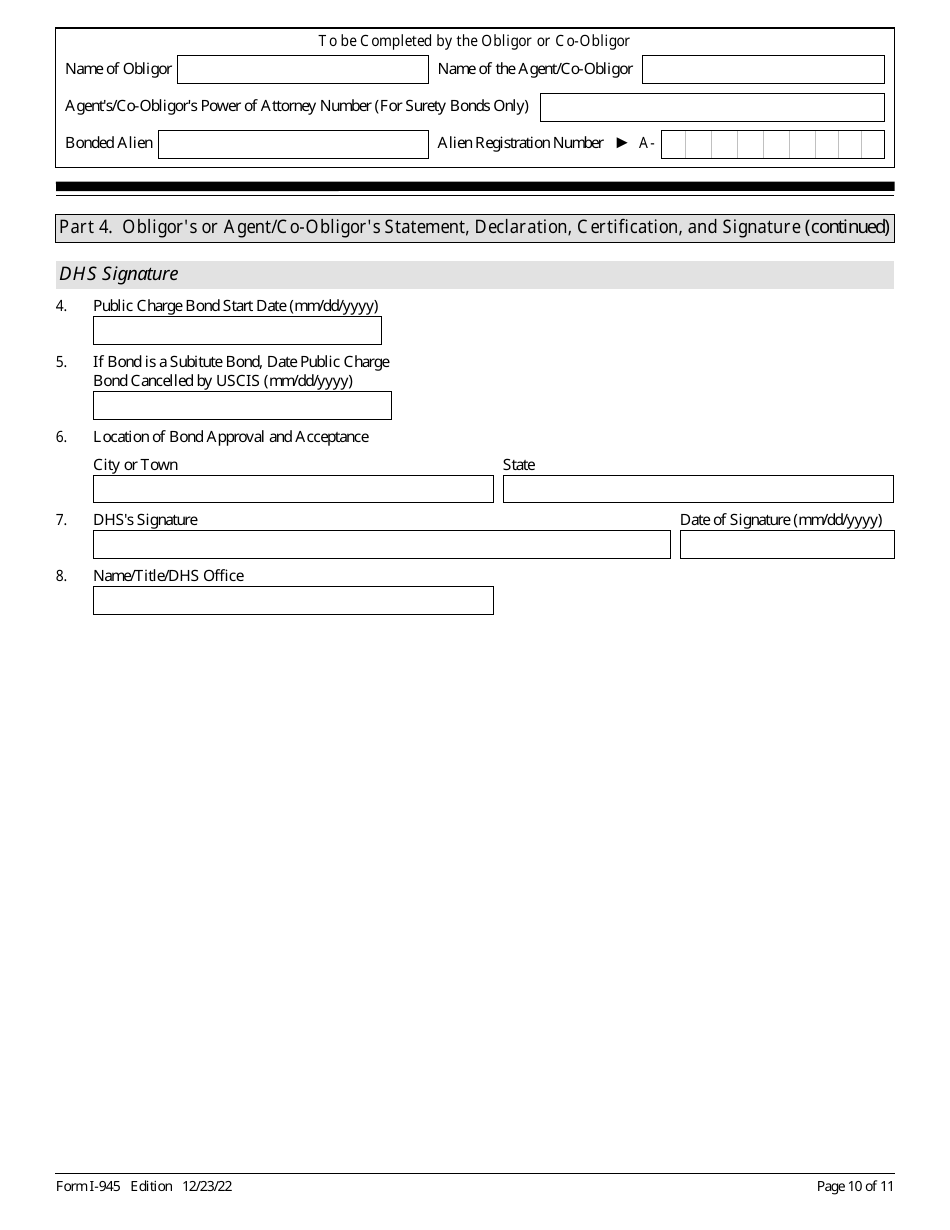 USCIS Form I-945 Public Charge Bond, Page 10