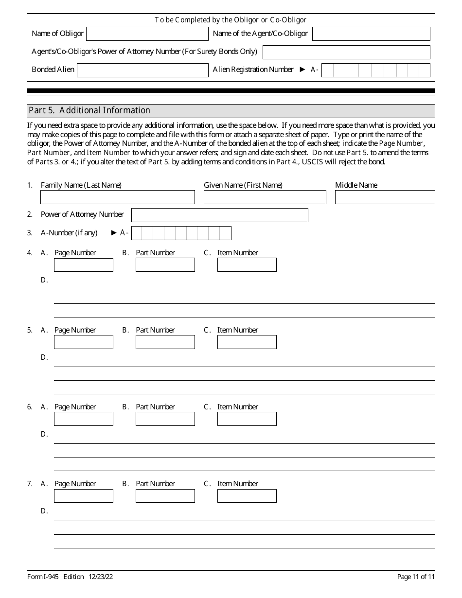 USCIS Form I-945 Public Charge Bond, Page 11