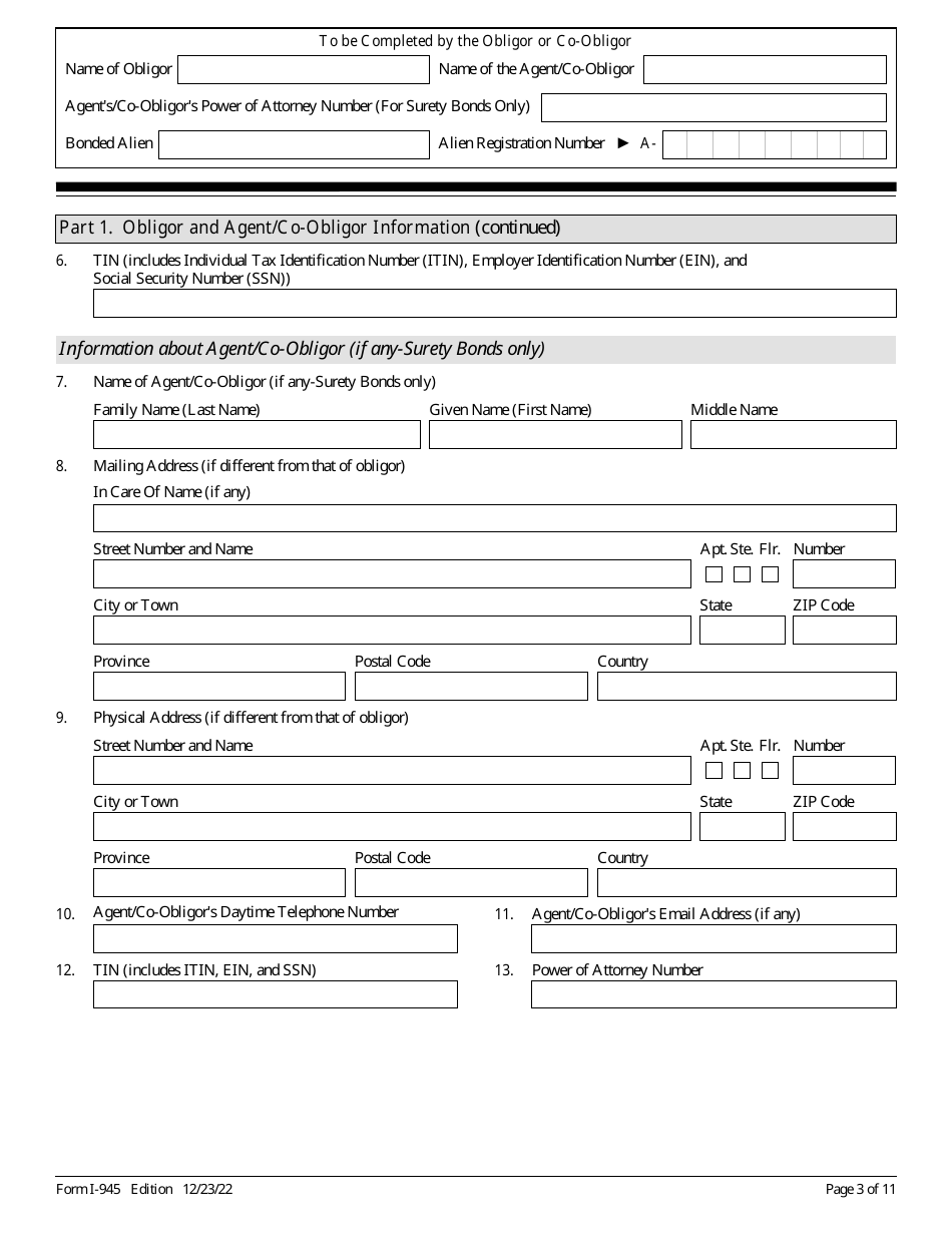 USCIS Form I-945 Public Charge Bond, Page 3