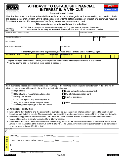 Form 735-7116A  Printable Pdf