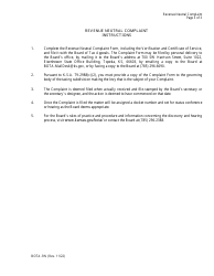 Form BOTA-RN Revenue Neutral Complaint - Kansas, Page 3